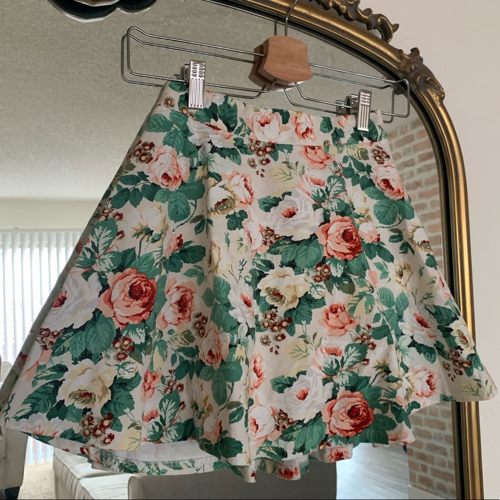 Vintage Inspired Floral Skirt